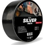Kit 3 Fitas Silver Tape Multiuso Ar Condicionado Vedação 50m Cor Preto Lisa
