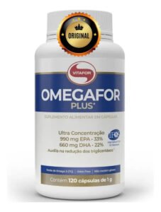Omegafor Plus Epa Dha 120 Capsulas Ômega 3 Vitafor Sabor Sem Sabor
