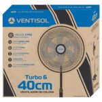 Ventilador De Coluna Turbo 40cm Bronze Ventisol Dourado-escuro Bronze
