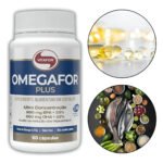 Ômega 3 Vitafor Omegafor Plus 60 Cápsulas Sem Sabor Óleo de Peixe