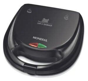 Sanduicheira Fast Grill e Sandwich, Mondial, 750W – S-12