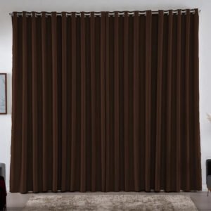 Cortina 4,00×2,50 Metros Blackout Blecaute Tabaco Corta Luz Em Tecido Grosso Para Quarto E Sala Casa Laura Enxovais