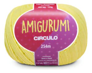 Fio Amigurumi Circulo – 254 M – 125 G- Crochê Cor 1730 – AMARELO-CANDY