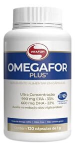 Vitafor Omegafor Plus EPA DHA 120 Cápsulas Sem Sabor Pote