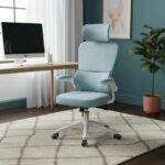 Cadeira Escritório Confort Ergonômico Apoio De Lombar Cor Verde Claro Python Fly