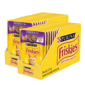 Ração Úmida Friskies Gatos Sachê Sabor Cordeiro 85g – 30 Sachês Friskies | Lojão Do Ferro