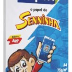 Papel Sulfite Senninha Report A4 Resma 100 Folhas 75g Cor Branco