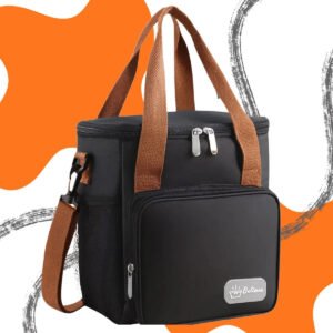 Bolsa Térmica Lancheira Marmita 12L Média Cerveja Comida Bebidas Academia Trabalho Escola Passeio Alça Removível Conserva Quente E Frio Cor Preta Tche Amo