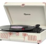 Vitrola Raveo Sonetto 10w Bluetooth Rádio Fm Cor Rose gold