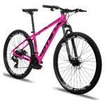 Bicicleta Aro 29 Gts Pro M5 Track 21 Marchas Câmbio Indexado Cor Rosa Tamanho Do Quadro 15