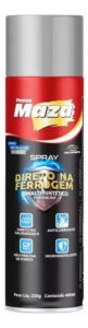 Spray Esmalte Direto na Ferrugem Maza 400ml Cinza Anticorrosivo