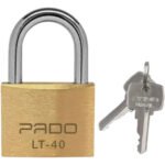 Pado Latão 40mm 2 chaves cadeado de latão lt não enferruja cor Dourado