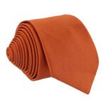 Gravata Masculina Premium Tradicional Padrinhos Casamento Noivos Semi Slim Várias Cores Terracota