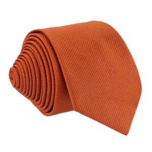 Gravata Masculina Premium Tradicional Padrinhos Casamento Noivos Semi Slim Várias Cores Terracota