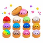 Squishy Caixa Surpresa Glitter Dumpling Squishy Antiestresse Bolinho Pãozinho Viral Vitae S