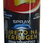 Tinta Esmalte Direto Na Ferrugem Maza Spray 400ml Cores Cor Ouro Lux