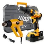 Parafusadeira Furadeira K21 + Soprador Térmico Wap Cor Amarelo Frequência 60hz