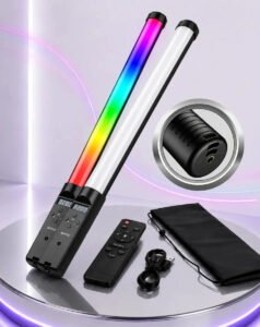 Bastão de Led Luz Rgb Lâmpada Profissional Fotográfica Iluminação 3200k-5500k Recarregável