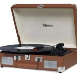 Vitrola Raveo Sonetto Chrome Brown 10w Bluetooth Bivolt Cor Marrom 110v/220v