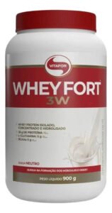 Whey Fort 3w 900g Vitafor Sabor Neutro