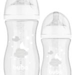 Mamadeira Bebê Controle De Fluxo Buba C/ 2 Unidades +2 Meses Cor Branco Anti Gases
