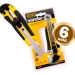 Kit 6 Estiletes Profissional Vonder Atacado Com Trava 18mm