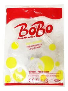 Kit C/15 Balão Bubble Bolha 10 Polegadas Decoração 20cm Cor Transparente