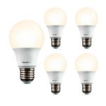 Kit 5 Lampada Led 9w Bulbo 3000k Branco Quente Amarela Alta Potência Bivolt 110v 220v Goodlux