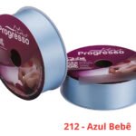 Fita Cetim Progresso Nº9 38mm 50m Azul Bebê Rolo Artesanato Laços