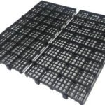Kit 20 Pisos Plástico Preto Estrado Pallet Palete 50x25cm