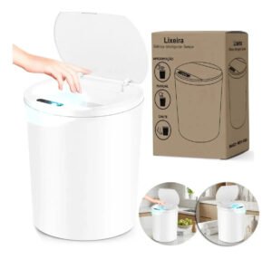 Lixeira Automática Sensor Recarregável Escritório usb 16 L