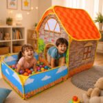 Casinha Barraca Infantil Grande Com Piscina De Bolinhas Cabaninha Dia Das Crianças Presente Menina E Menina Circus