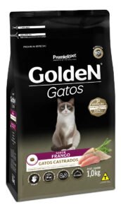 Alimento Golden Premium Especial para Gatos Castrados Sabor Frango 1 kg