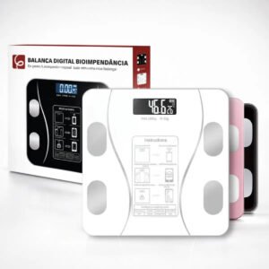 EPS-6905 Balaça Digital Corpo Epsilon EPS-6905 Bluetooth para Saúde e cor Branco