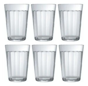 Jogo 6 Copo Americano Em Vidro Long Drink 300ml Nadir