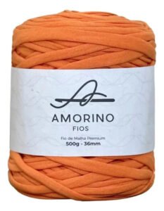 Fio De Malha Premium – Amorino Fios – 36mm Cor Tangerina