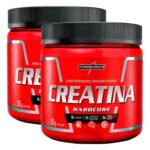 Combo 2x Creatina 300g Monohidratada Hardcore Pura Integral Sabor Without Flavor