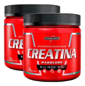 Combo 2x Creatina 300g Monohidratada Hardcore Pura Integral Sabor Without Flavor
