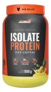 Whey Isolado New Millen Isolate Protein Pó 900g Pote Sabor Abacaxi Com Hortelã