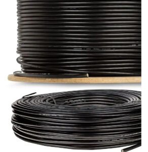 Cabo Manga 4×22 Awg – Sem Blindagem Preto – 1 Mt