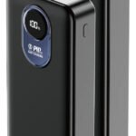 Power Bank Basike com Cabo Embutido de 22.5W e 20.000mAh para iPhone e Android