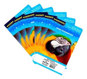 Kit Papel Fotografico Glossy A4 180g 300 Folhas Premium Branco