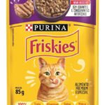 Ração Úmida PURINA FRISKIES para Gatos Adultos Cordeiro ao molho 85g – com 15 unidades