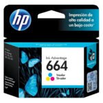 Cartucho HP 664 Colorido(F6V28AB) Para Ink Advantage 1115, 2134, 2136, 2676, 3636, 3776, 3786, 3788,3790, 3836, 4536, 4676,5076, 5276