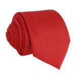 Gravata Masculina Premium Tradicional Padrinhos Casamento Noivos Semi Slim Várias Cores Vermelho