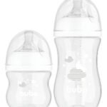 Kit 2 Mamadeiras Buba Easy Flow Anticólica 270 E 120 Ml Cor Nuvem Branca Nuvem