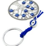 Chaveiro Árvore Olho Grego 5cm Azul