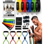 Kit 20 Itens Esportivos Para Treino Em Casa Academia Fitness Funcional Com Elásticos Extensor Puxadores Massageador Faixas Elásticas Mini Band P/ Exercícios Ginástica Fisioterapia Topsand Activewear