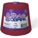 Barbante Olímpia Para Artesanato Fio 6 1kg Cor Vermelho