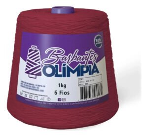 Barbante Olímpia Para Artesanato Fio 6 1kg Cor Vermelho